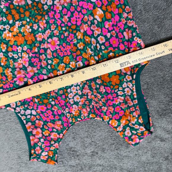 J.Crew Tiered Sleeveless Midi Dress Micro Meadow Floral Flower Garden Boho XXSP - Picture 5 of 6